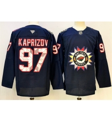 Men Minnesota Wild 97 Kirill Kaprizov Navy 2024 25 Stitched Hockey Jersey Men Minnesota Wild 97 Kirill Kaprizov Navy 2024 25 Stitched Hockey Jersey