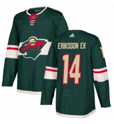Mens Adidas Minnesota Wild 14 Joel Eriksson Ek Authentic Green Home NHL Jersey Mens Adidas Minnesota Wild 14 Joel Eriksson Ek Authentic Green Home NHL Jersey