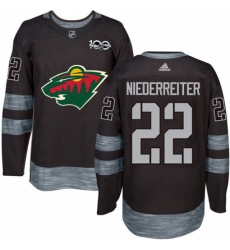 Mens Adidas Minnesota Wild 22 Nino Niederreiter Premier Black 1917 2017 100th Anniversary NHL Jersey Mens Adidas Minnesota Wild 22 Nino Niederreiter Premier Black 1917 2017 100th Anniversary NHL Jersey