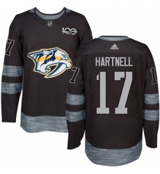 Mens Adidas Nashville Predators 17 Scott Hartnell Authentic Black 1917 2017 100th Anniversary NHL Jersey Mens Adidas Nashville Predators 17 Scott Hartnell Authentic Black 1917 2017 100th Anniversary NHL Jersey