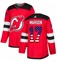 Mens Adidas New Jersey Devils 17 Patrick Maroon Authentic Red USA Flag Fashion NHL Jersey Mens Adidas New Jersey Devils 17 Patrick Maroon Authentic Red USA Flag Fashion NHL Jersey