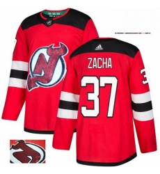 Mens Adidas New Jersey Devils 37 Pavel Zacha Authentic Red Fashion Gold NHL Jersey Mens Adidas New Jersey Devils 37 Pavel Zacha Authentic Red Fashion Gold NHL Jersey