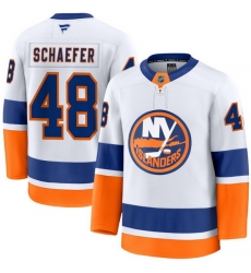 Men New York Islanders Matthew Schaefer #48 White 2024 25 Stitched Hockey Jersey
