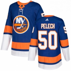 Mens Adidas New York Islanders 50 Adam Pelech Premier Royal Blue Home NHL Jersey 