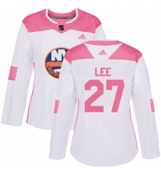 Womens Adidas New York Islanders 27 Anders Lee Authentic WhitePink Fashion NHL Jersey Womens Adidas New York Islanders 27 Anders Lee Authentic WhitePink Fashion NHL Jersey
