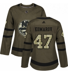 Womens Adidas New York Islanders 47 Leo Komarov Authentic Green Salute to Service NHL Jersey Womens Adidas New York Islanders 47 Leo Komarov Authentic Green Salute to Service NHL Jersey