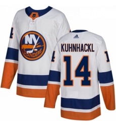 Youth Adidas New York Islanders 14 Tom Kuhnhackl Authentic White Away NHL Jersey Youth Adidas New York Islanders 14 Tom Kuhnhackl Authentic White Away NHL Jersey
