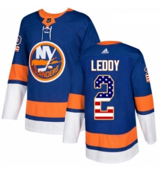 Youth Adidas New York Islanders 2 Nick Leddy Authentic Royal Blue USA Flag Fashion NHL Jersey Youth Adidas New York Islanders 2 Nick Leddy Authentic Royal Blue USA Flag Fashion NHL Jersey