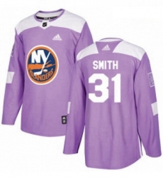 Youth Adidas New York Islanders 31 Billy Smith Authentic Purple Fights Cancer Practice NHL Jersey Youth Adidas New York Islanders 31 Billy Smith Authentic Purple Fights Cancer Practice NHL Jersey