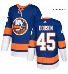 Youth Adidas New York Islanders 45 Noah Dobson Premier Royal Blue Home NHL Jersey Youth Adidas New York Islanders 45 Noah Dobson Premier Royal Blue Home NHL Jersey
