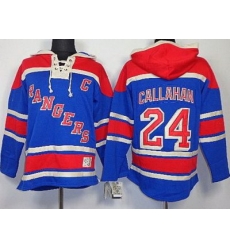 New York Rangers 24 Ryan Callahan Blue Lace-Up Jersey Hoodies New York Rangers 24 Ryan Callahan Blue Lace-Up Jersey Hoodies