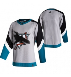 Men San Jose Sharks Blank Grey Adidas 2020 21 Reverse Retro Alternate NHL Jersey Men San Jose Sharks Blank Grey Adidas 2020 21 Reverse Retro Alternate NHL Jersey