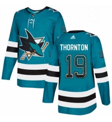 Mens Adidas San Jose Sharks 19 Joe Thornton Authentic Teal Drift Fashion NHL Jersey Mens Adidas San Jose Sharks 19 Joe Thornton Authentic Teal Drift Fashion NHL Jersey