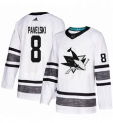 Mens Adidas San Jose Sharks 8 Joe Pavelski White 2019 All Star Game Parley Authentic Stitched NHL Jersey Mens Adidas San Jose Sharks 8 Joe Pavelski White 2019 All Star Game Parley Authentic Stitched NHL Jersey