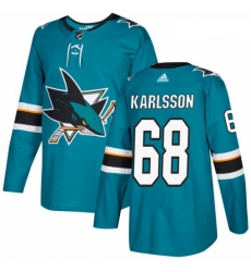 Youth Adidas San Jose Sharks 68 Melker Karlsson Premier Teal Green Home NHL Jersey Youth Adidas San Jose Sharks 68 Melker Karlsson Premier Teal Green Home NHL Jersey