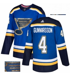 Mens Adidas St Louis Blues 4 Carl Gunnarsson Authentic Royal Blue Fashion Gold NHL Jersey Mens Adidas St Louis Blues 4 Carl Gunnarsson Authentic Royal Blue Fashion Gold NHL Jersey
