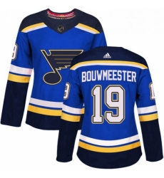 Womens Adidas St Louis Blues 19 Jay Bouwmeester Premier Royal Blue Home NHL Jersey Womens Adidas St Louis Blues 19 Jay Bouwmeester Premier Royal Blue Home NHL Jersey