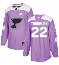 Youth Adidas St Louis Blues 22 Chris Thorburn Authentic Purple Fights Cancer Practice NHL Jersey Youth Adidas St Louis Blues 22 Chris Thorburn Authentic Purple Fights Cancer Practice NHL Jersey
