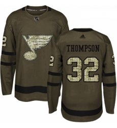 Youth Adidas St Louis Blues 32 Tage Thompson Authentic Green Salute to Service NHL Jersey Youth Adidas St Louis Blues 32 Tage Thompson Authentic Green Salute to Service NHL Jersey