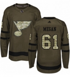 Youth Adidas St Louis Blues 61 Wade Megan Authentic Green Salute to Service NHL Jersey Youth Adidas St Louis Blues 61 Wade Megan Authentic Green Salute to Service NHL Jersey