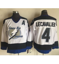 Lightning #4 Vincent Lecavalier White CCM Throwback Stitched NHL Jersey Lightning #4 Vincent Lecavalier White CCM Throwback Stitched NHL Jersey
