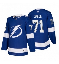 Men Tampa Bay Lightning 2371 Anthony Cirelli Blue Stitched jersey Men Tampa Bay Lightning 2371 Anthony Cirelli Blue Stitched jersey