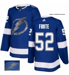 Mens Adidas Tampa Bay Lightning 52 Callan Foote Authentic Royal Blue Fashion Gold NHL Jersey Mens Adidas Tampa Bay Lightning 52 Callan Foote Authentic Royal Blue Fashion Gold NHL Jersey