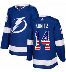 Youth Adidas Tampa Bay Lightning 14 Chris Kunitz Authentic Blue USA Flag Fashion NHL Jersey Youth Adidas Tampa Bay Lightning 14 Chris Kunitz Authentic Blue USA Flag Fashion NHL Jersey