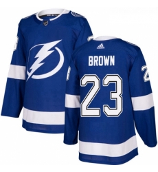 Youth Adidas Tampa Bay Lightning 23 JT Brown Authentic Royal Blue Home NHL Jersey Youth Adidas Tampa Bay Lightning 23 JT Brown Authentic Royal Blue Home NHL Jersey