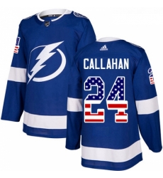 Youth Adidas Tampa Bay Lightning 24 Ryan Callahan Authentic Blue USA Flag Fashion NHL Jersey Youth Adidas Tampa Bay Lightning 24 Ryan Callahan Authentic Blue USA Flag Fashion NHL Jersey
