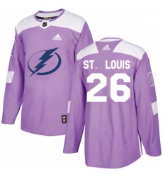 Youth Adidas Tampa Bay Lightning 26 Martin St Louis Authentic Purple Fights Cancer Practice NHL Jersey Youth Adidas Tampa Bay Lightning 26 Martin St Louis Authentic Purple Fights Cancer Practice NHL Jersey