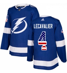 Youth Adidas Tampa Bay Lightning 4 Vincent Lecavalier Authentic Blue USA Flag Fashion NHL Jersey Youth Adidas Tampa Bay Lightning 4 Vincent Lecavalier Authentic Blue USA Flag Fashion NHL Jersey