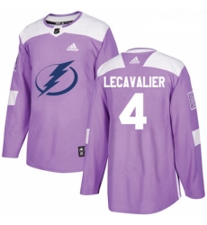 Youth Adidas Tampa Bay Lightning 4 Vincent Lecavalier Authentic Purple Fights Cancer Practice NHL Jersey Youth Adidas Tampa Bay Lightning 4 Vincent Lecavalier Authentic Purple Fights Cancer Practice NHL Jersey