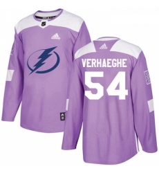 Youth Adidas Tampa Bay Lightning 54 Carter Verhaeghe Authentic Purple Fights Cancer Practice NHL Jersey Youth Adidas Tampa Bay Lightning 54 Carter Verhaeghe Authentic Purple Fights Cancer Practice NHL Jersey