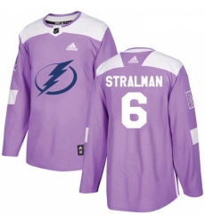 Youth Adidas Tampa Bay Lightning 6 Anton Stralman Authentic Purple Fights Cancer Practice NHL Jersey Youth Adidas Tampa Bay Lightning 6 Anton Stralman Authentic Purple Fights Cancer Practice NHL Jersey