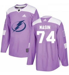 Youth Adidas Tampa Bay Lightning 74 Dominik Masin Authentic Purple Fights Cancer Practice NHL Jersey Youth Adidas Tampa Bay Lightning 74 Dominik Masin Authentic Purple Fights Cancer Practice NHL Jersey