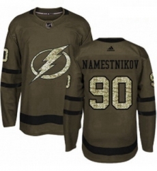 Youth Adidas Tampa Bay Lightning 90 Vladislav Namestnikov Authentic Green Salute to Service NHL Jersey Youth Adidas Tampa Bay Lightning 90 Vladislav Namestnikov Authentic Green Salute to Service NHL Jersey