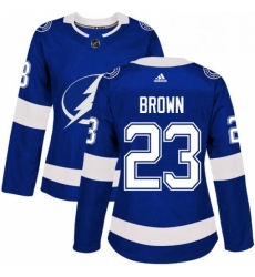 Womens Adidas Tampa Bay Lightning 23 JT Brown Authentic Royal Blue Home NHL Jersey Womens Adidas Tampa Bay Lightning 23 JT Brown Authentic Royal Blue Home NHL Jersey