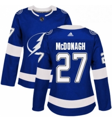 Womens Adidas Tampa Bay Lightning 27 Ryan McDonagh Authentic Royal Blue Home NHL Jersey Womens Adidas Tampa Bay Lightning 27 Ryan McDonagh Authentic Royal Blue Home NHL Jersey