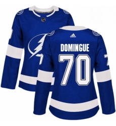 Womens Adidas Tampa Bay Lightning 70 Louis Domingue Authentic Royal Blue Home NHL Jersey Womens Adidas Tampa Bay Lightning 70 Louis Domingue Authentic Royal Blue Home NHL Jersey