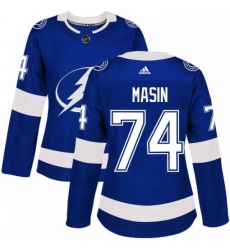 Womens Adidas Tampa Bay Lightning 74 Dominik Masin Authentic Royal Blue Home NHL Jersey Womens Adidas Tampa Bay Lightning 74 Dominik Masin Authentic Royal Blue Home NHL Jersey