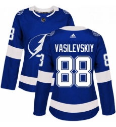Womens Adidas Tampa Bay Lightning 88 Andrei Vasilevskiy Authentic Royal Blue Home NHL Jersey Womens Adidas Tampa Bay Lightning 88 Andrei Vasilevskiy Authentic Royal Blue Home NHL Jersey