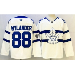 Men Toronto Maple Leafs 88 William Nylander White Stadium Series Stitched Jersey