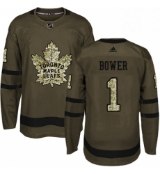Youth Adidas Toronto Maple Leafs 1 Johnny Bower Authentic Green Salute to Service NHL Jersey Youth Adidas Toronto Maple Leafs 1 Johnny Bower Authentic Green Salute to Service NHL Jersey