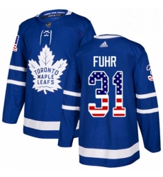 Youth Adidas Toronto Maple Leafs 31 Grant Fuhr Authentic Royal Blue USA Flag Fashion NHL Jersey Youth Adidas Toronto Maple Leafs 31 Grant Fuhr Authentic Royal Blue USA Flag Fashion NHL Jersey