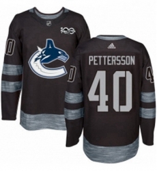 Mens Adidas Vancouver Canucks 40 Elias Pettersson Black 1917 2017 100th Anniversary Stitched NHL Jersey Mens Adidas Vancouver Canucks 40 Elias Pettersson Black 1917 2017 100th Anniversary Stitched NHL Jersey