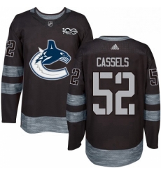 Mens Adidas Vancouver Canucks 52 Cole Cassels Premier Black 1917 2017 100th Anniversary NHL Jersey Mens Adidas Vancouver Canucks 52 Cole Cassels Premier Black 1917 2017 100th Anniversary NHL Jersey