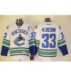 Vancouver Canucks #33 Henrik Sedin White Stitched NHL Jersey Vancouver Canucks #33 Henrik Sedin White Stitched NHL Jersey