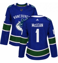 Womens Adidas Vancouver Canucks 1 Kirk Mclean Authentic Blue Home NHL Jersey Womens Adidas Vancouver Canucks 1 Kirk Mclean Authentic Blue Home NHL Jersey