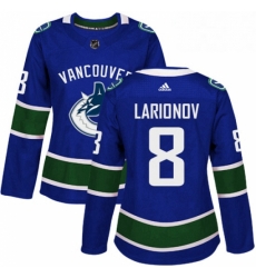 Womens Adidas Vancouver Canucks 8 Igor Larionov Premier Blue Home NHL Jersey Womens Adidas Vancouver Canucks 8 Igor Larionov Premier Blue Home NHL Jersey